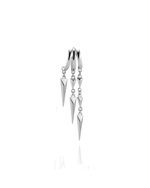 Aaria London Metallic Paloma Illusion Earrings