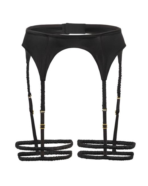 Black Heart Lingerie Black Silk Garter Belt