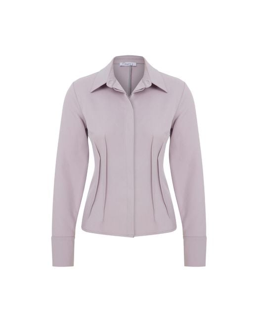 Maan Istanbul Purple Concealed Button Up Shirt