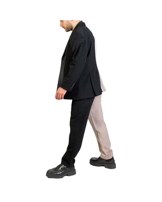 Maison Bogomil Blue Neutrals Color-Block Blazer for men