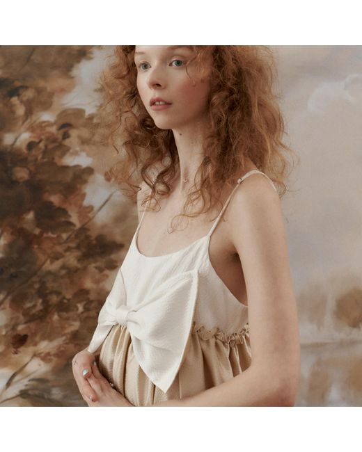 Lisa The Label Natural Angel Bow Dress