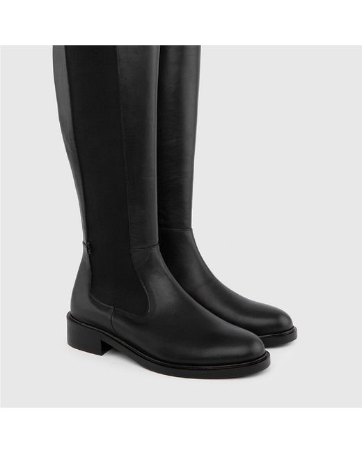 Ilvi Black Nitra Leather High Boot