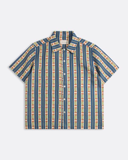 Far Afield Blue Busey Bay Stripe Shirt for men