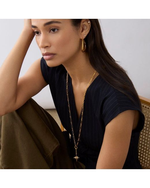 Dinny Hall Metallic North Star Lariat Necklace