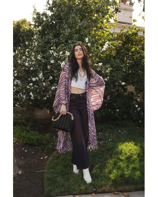 Jennafer Grace Purple Etosha Kimono