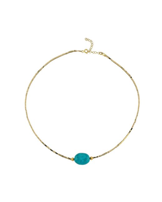LINYA JEWELLERY Metallic Delphi Stone Hematite Necklace
