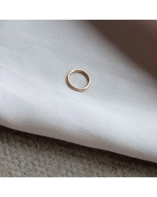 Zohreh Metallic Mini Seamless Hoop Earring 9K