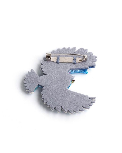 Nana Watanabe Blue Bird Embroidery Brooch