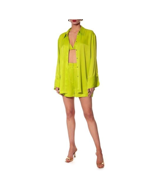 AGGI by HALEWSKI Green Jerry Lime Shorts