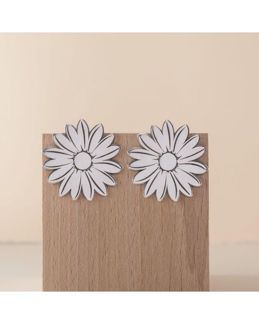 Silver Moon Metallic Sterling Earrings – Daisy Glow