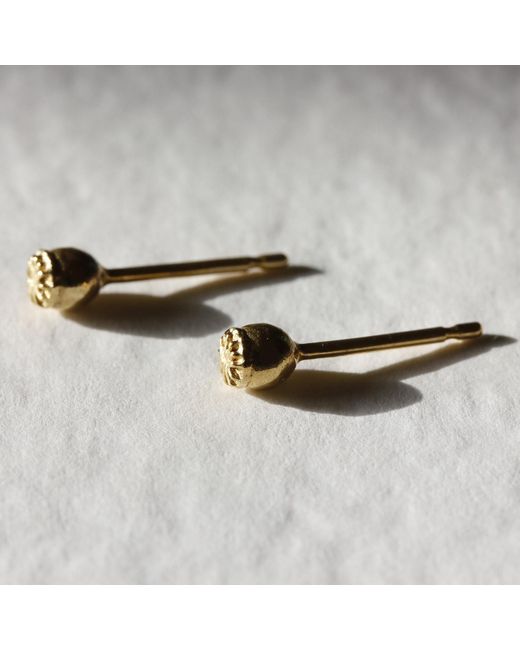 Lee Renee Metallic Poppy Seedpod Earrings