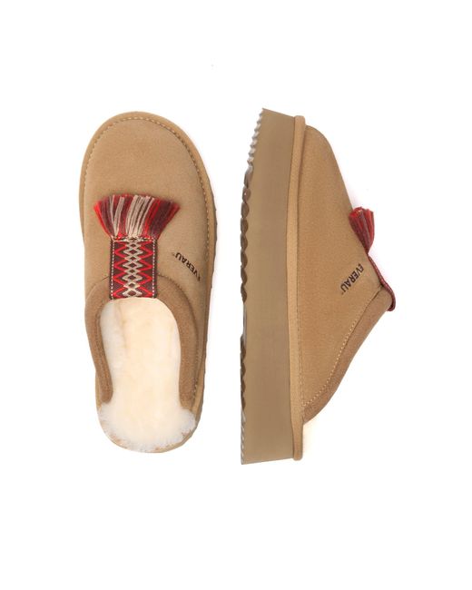EverAu Australia Brown Caspian Platform Slippers