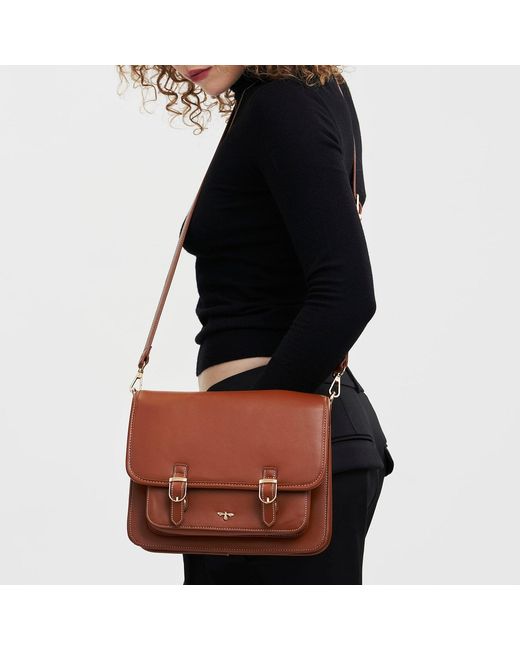 Fable England Brown Tan Classic Satchel