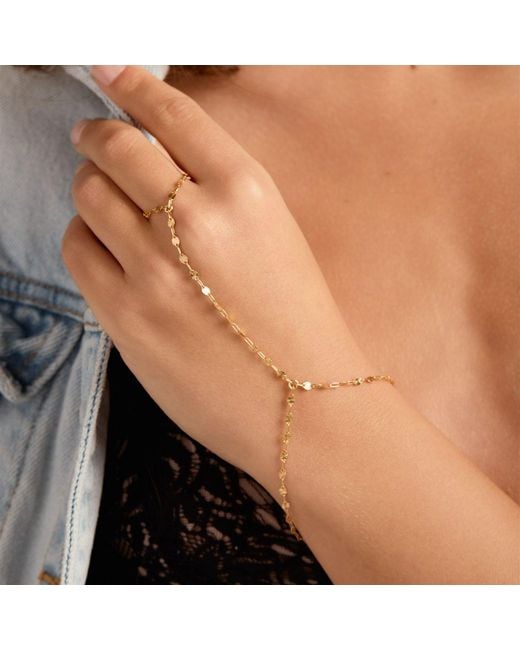 SET & STONES Metallic Rio Hand Chain
