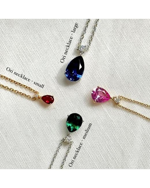 Juvetti Blue Ori Medium Pendant Necklace