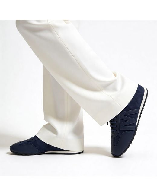 By Virgo Blue Noir Handcrafted Leather Sneaker