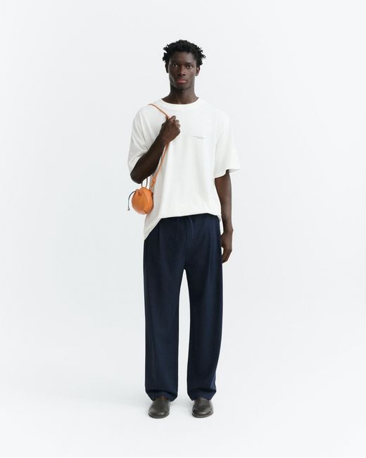 Thinking Mu White Figa Eric Oversize T-Shirt for men