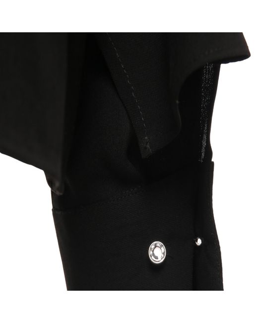 Madebyza Black Draped Collar Shirt With Extended Cuff Ties