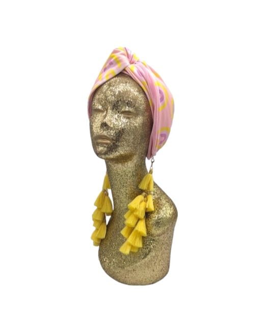 Julia Clancey Yellow Olympia Fondant Chacha Turban Twist