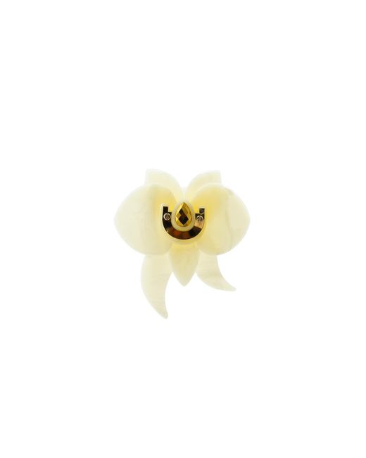 Gissa Bicalho Metallic Neutrals Brooch Orchid Cream