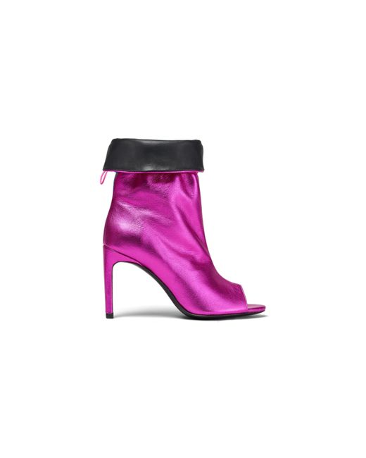 Il Fratellino Pink High Voltage Heeled Open Toe Ankle Booties