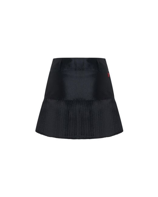 Pcfg Blue The Party Edit Belted Pleated Mini Skirt