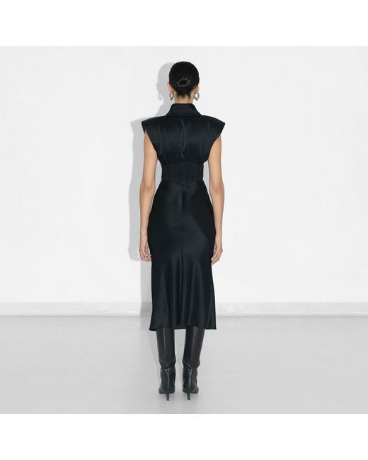 Vestiaire d'un Oiseau Libre Blue Bias-Cut Corset Dress