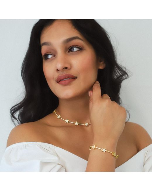 Luna Charles Metallic Etta Sparkling Star Bracelet