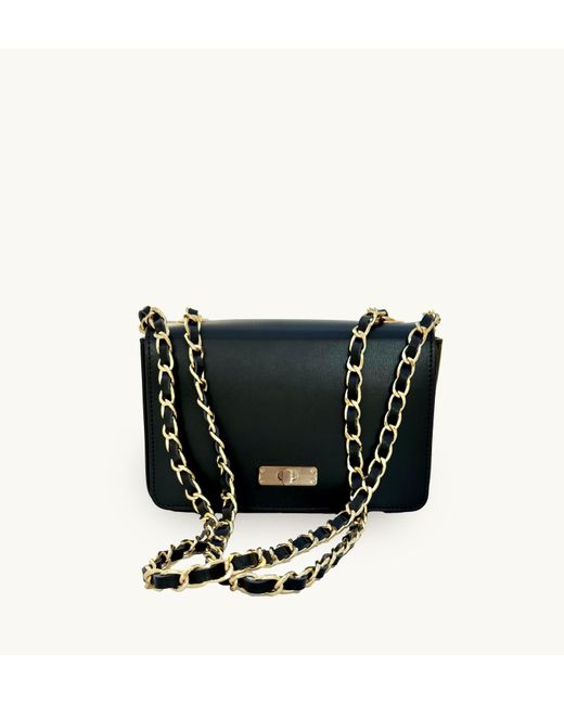 Apatchy London Black The Grace Leather Bag