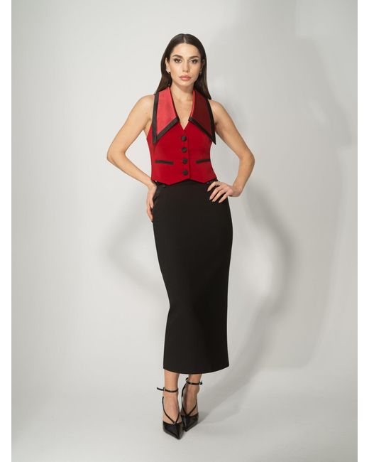 Tia Dorraine Born To Run Cropped Tailored Waistcoat, Fierce
