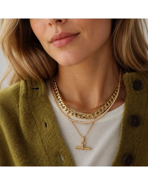 Hye Jane Jewelry Metallic Juliette T-Bar Necklace