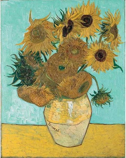 Heartfelt Layers Metallic Van Gogh Sunflowers