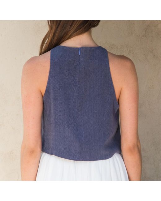 Misha Vaidya Blue Daniela Top