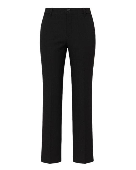 Conquista Black Classic Straight Trousers