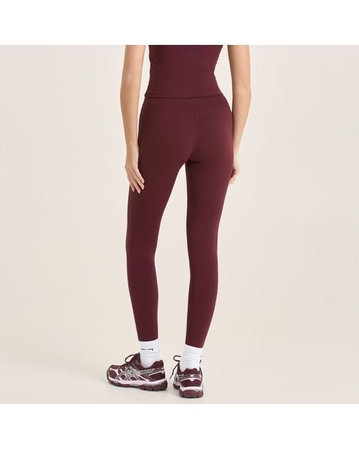 Loom Archives Red Day Flow High Waisted Burgundy Legging