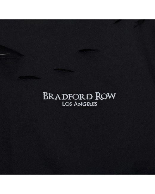 Bradford Row Black Harra Distressed
