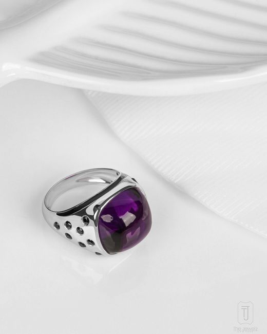 The Jewelz Purple Royal Eclipse' African Amethyst Ring