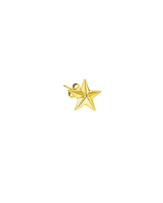 True Rocks Metallic Star Stud Earring 18Kt Plated for men