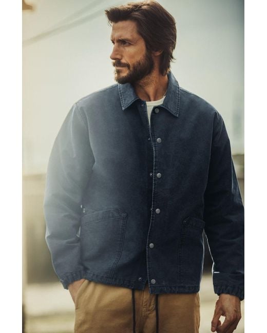 &SONS Trading Co Blue Boxcar Coach Jacket for men