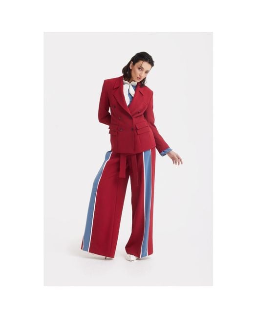 Julia Allert Classic Tailored Double-Breasted Blazer