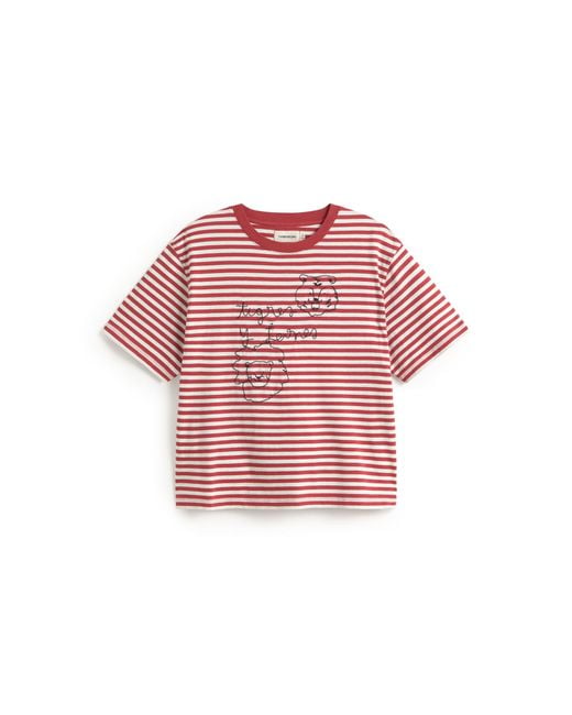 Thinking Mu Embroidered Tigres And Leones Lucia T-Shirt