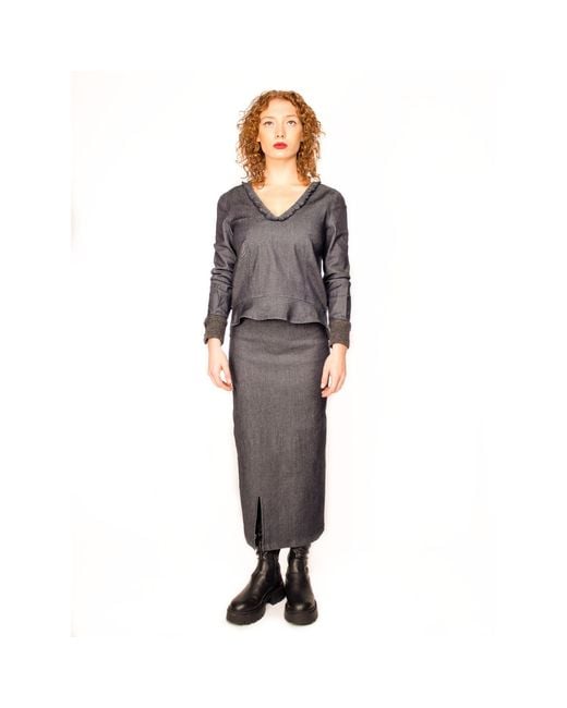 MARGOT VII Blue Luz Blouse