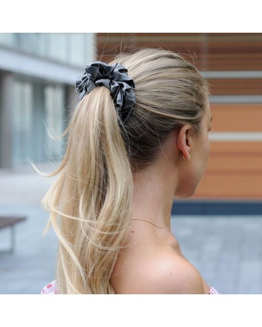 Silk Works Metallic Large Scrunchies
