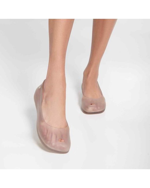 Melissa Pink Neutrals Nova Ultragirl Ballet Flats