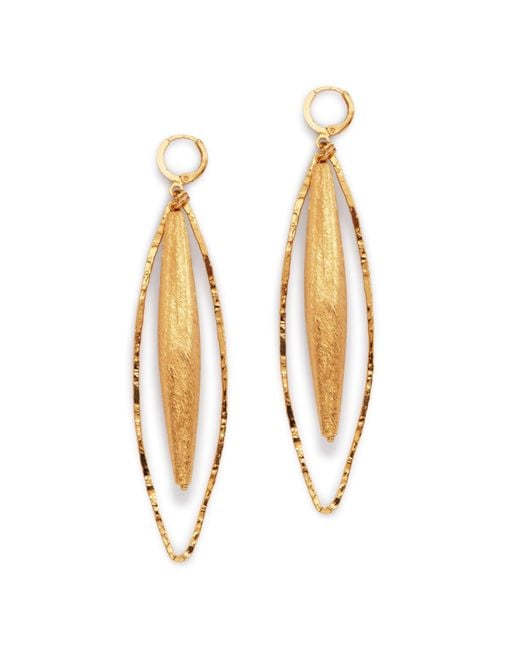 Jaredjamin White Zeppelin Haley Leverback Earrings