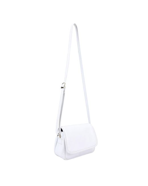 Lloyd Baker White Amritsar Leather Crossbody Bag