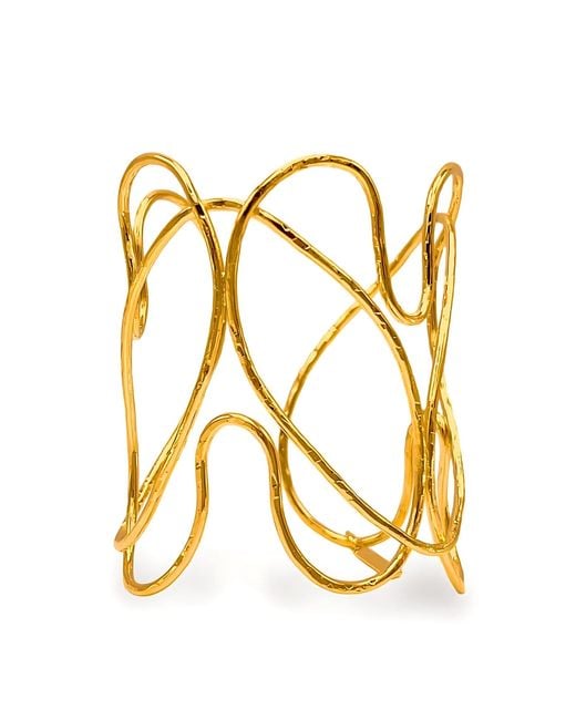 Jaredjamin Metallic Fluttering Heart Cuff Bracelet