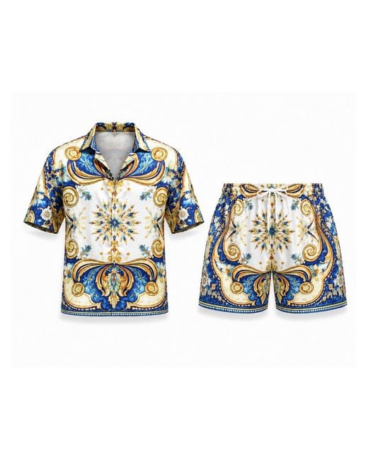 Hustle Blue Positano Swim Set for men