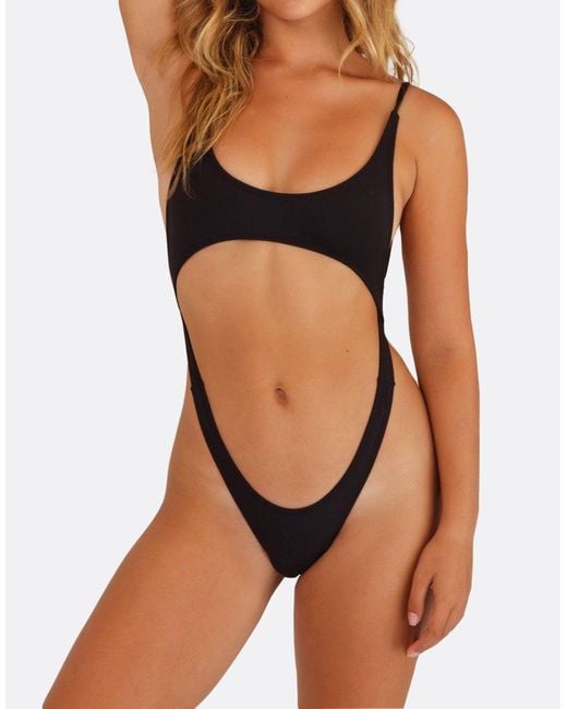 Minimale Animale Black Dynamo One Piece Swimsuit