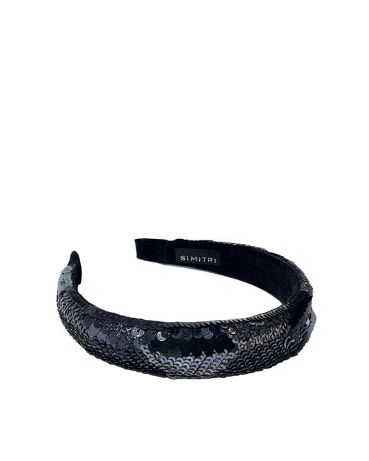 Simitri Blue Zigzag Headband